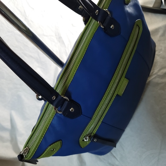 NWOT Coach Smooth Leather color block Tote - Picture 7 of 10